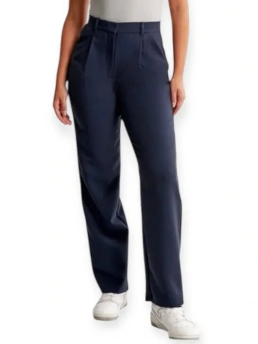 Abercrombie & Fitch Blue Sloane Straight Women's Pants Size 32 / 14 Curve Love